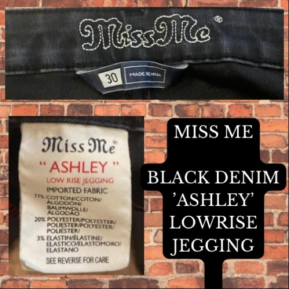 Miss Me Black Denim ‘Ashley’ Jeggings - Picture 3 of 3